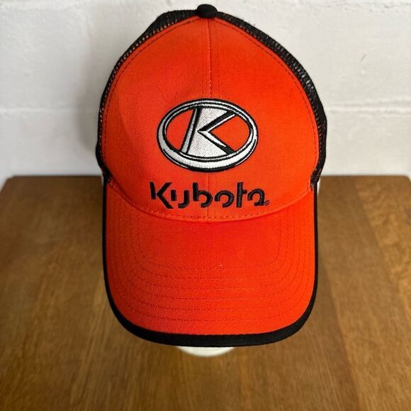 Kubota K-Product Cap Black Strap Back Adjustable Hook & Loop Closure Hat - Picture 1 of 8